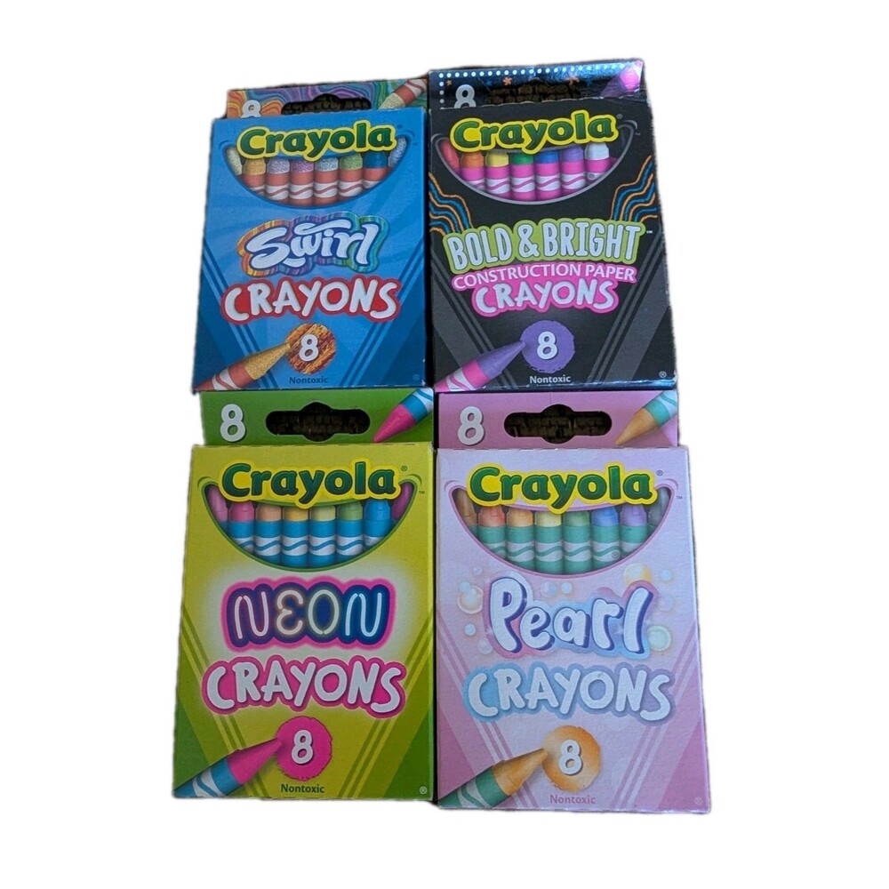 CRAYOLA CRAYONS 4 PACK BUNDLE - NEW